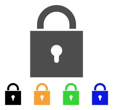 Lock Vector Icon Stock Illustration