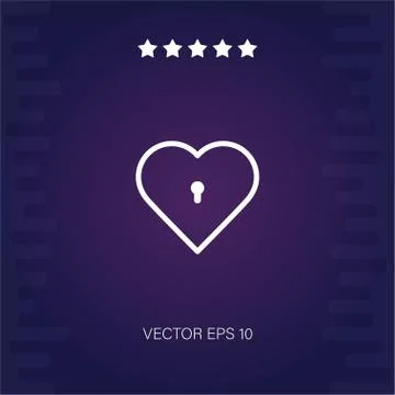 Lock vector icon Stock Illustration