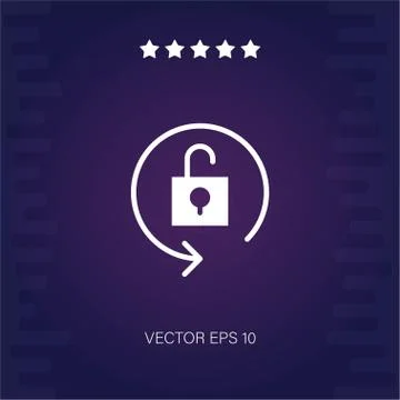 Lock vector icon Stock Illustration