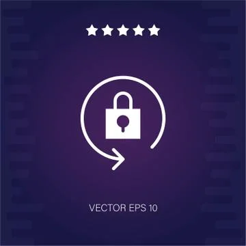 Lock vector icon Stock Illustration