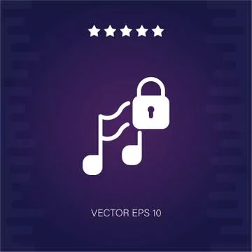 Lock vector icon Stock Illustration
