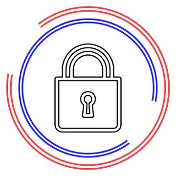 Lock vector icon Stock Illustration