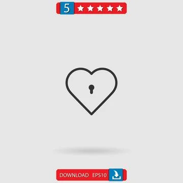 Lock vector icon Stock Illustration