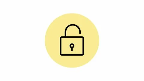 Lock on a white background. Stock Illustration