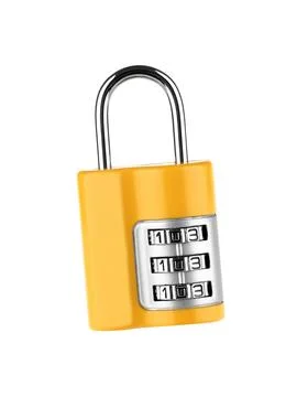 Lock on a white background Stock Photos
