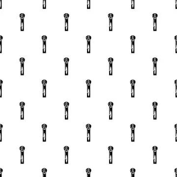 Lock zip icon, simple style 库存插图