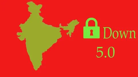 Lockdown 5.0 in India because of the corona virus pandemic Stock Illustration
