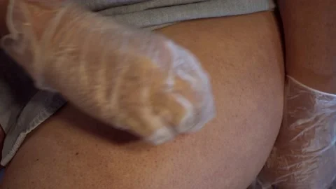 Lockdown and having to self inject medication like vitamin B12. Stock Footage 166927435