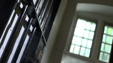 LOCKDOWN - ANGLED JAIL DOOR WITH SOUND Stock Footage 92704983