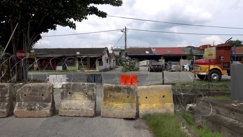 Lockdown Area. Stock Footage 158155481