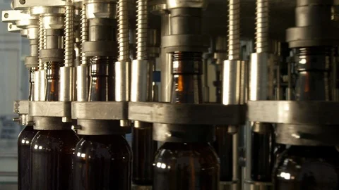 Lockdown, Close-Up, 20 Seconds Or Greater, Industry, Bottle, Day, Indoors, Stock Footage 94029364
