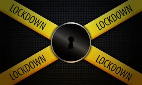 Lockdown Concept Background. Designed for banner, background, etc. Stock Illustration