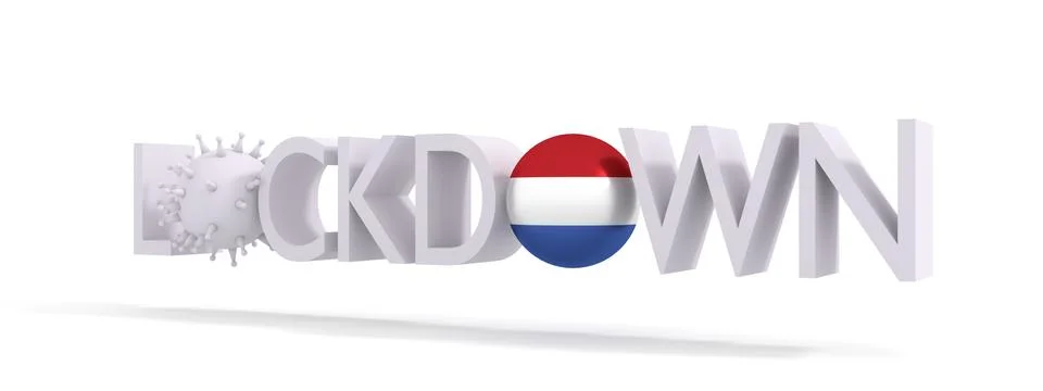 Lockdown concept illustration Stock Illustration