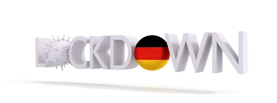 Lockdown concept illustration Stock Illustration