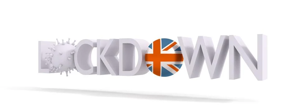 Lockdown concept illustration Stock Illustration
