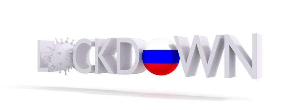 Lockdown concept illustration Stock Illustration