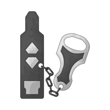 Lockdown door illustration Stock Illustration