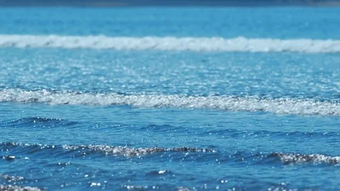 Lockdown Full Frame Shot Of Sea Waves Rushing Towards Shore Stock Footage 79654952