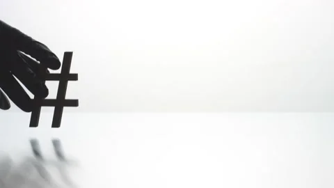 LOCKDOWN hashtag on white background, social media post concept Stock Footage 142104946