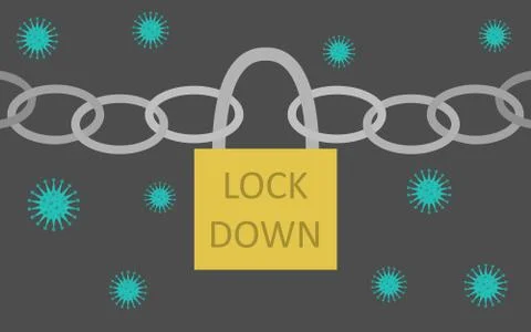 Lockdown 스톡 일러스트