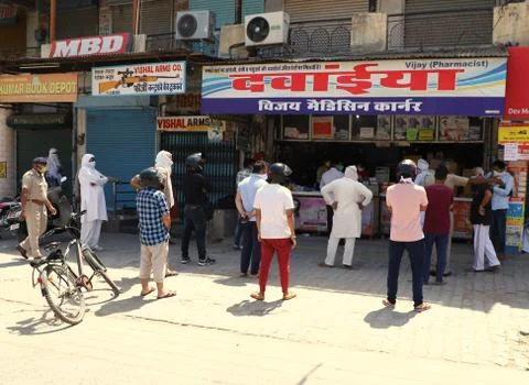 Lockdown india Stock Photos