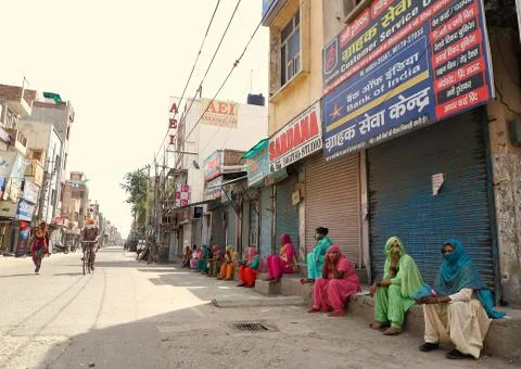 Lockdown india Stock Photos