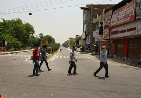 Lockdown india Stock Photos