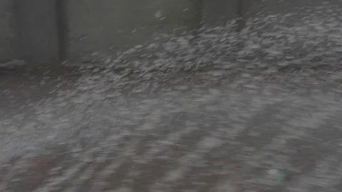Lockdown in India. slow motion heavy rainfall Stock Footage 129538968