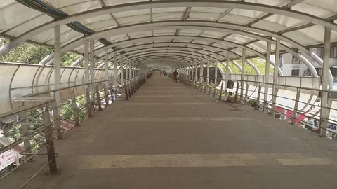 Lockdown at Mumbai City Stock Footage 129820042