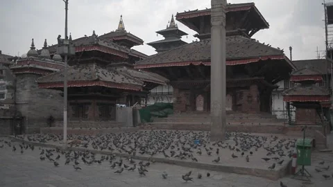 LOCKDOWN NEPAL: BASANTAPUR Stock Footage 138979044