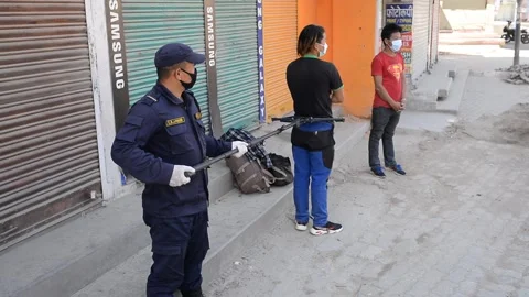 LOCKDOWN NEPAL: CORONA 스톡 동영상 138974276