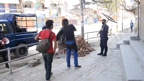 LOCKDOWN NEPAL: CORONA Stock Footage 138974284