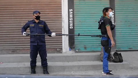 LOCKDOWN NEPAL: CORONA Stock Footage 138974335