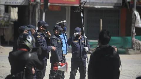 LOCKDOWN NEPAL: CORONA Stock Footage 138974748