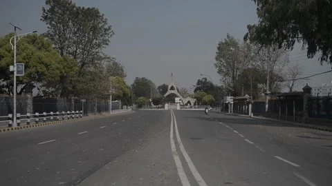 LOCKDOWN NEPAL: SAHID GATE Stock Footage 138975182