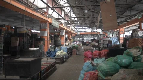 LOCKDOWN NEPAL: VEGETABLE MARKET Stock Footage 138975118