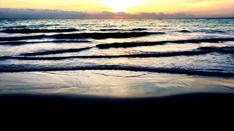 Lockdown of sea Wave hitting the coast in slow motion Stock Footage 114885171