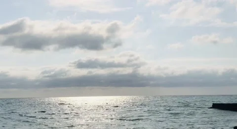 Lockdown time in the touristic region 2020 with sea view Stock Footage 136220054