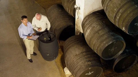 Lockdown, Wide Shot, 20 Seconds Or Greater, Indoors, Day, High Angle View, Wine Stock Footage 94023202