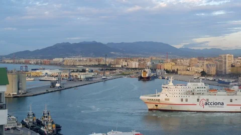 Lockdown, Wide Shot, 30 Seconds Or Greater, Outdoors, Day, Ferry, Harbor, Stock Footage 95818679