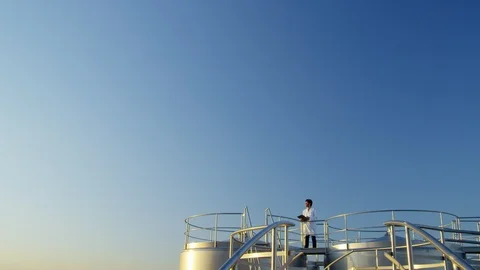 Lockdown, Wide Shot, 30 Seconds Or Greater, Standing, Writing, Outdoors, Day, Stock Footage 95861126