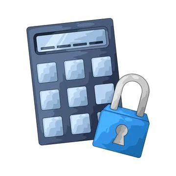 Locked access illustration Stock Illustration