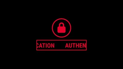 Locked Authentication Status Bar Stock Footage 334343087