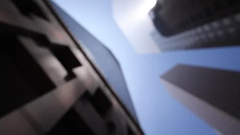 Locked Off Blurred Upward Skycraper owntown Los Angeles California Stock Footage 250211809
