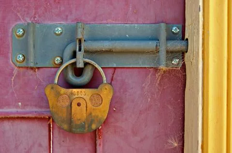 Locked door Stock Photos