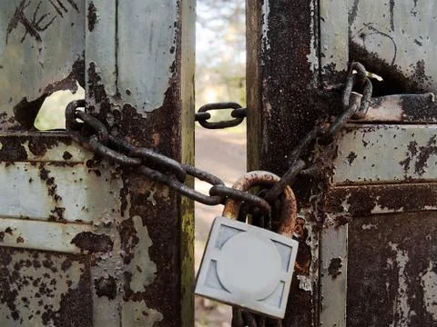 Locked door Stock Photos