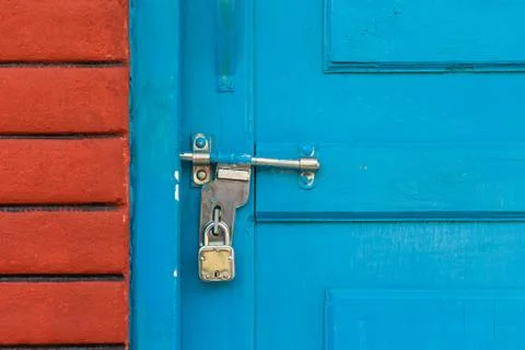 Locked door Stock Photos