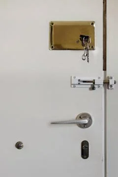 Locked door Stock Photos