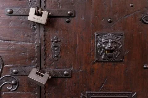 Locked door Stock Photos