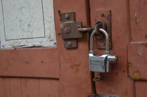Locked door Stock-Fotos